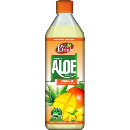 Just Drink Premium Mango Aloe Drink 12 x 500ml